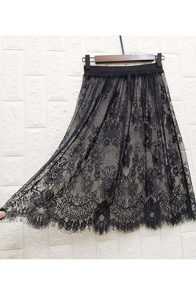 ZEKAS FASHION Lace design pareo skirt
