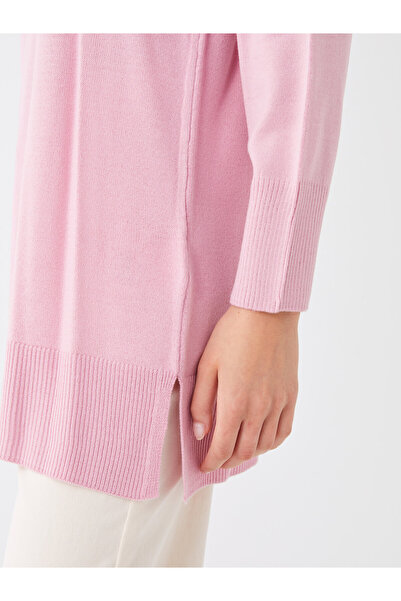 LC Waikiki Half Turtleneck Plain Long Sleeve Women's Knitwear Tunic