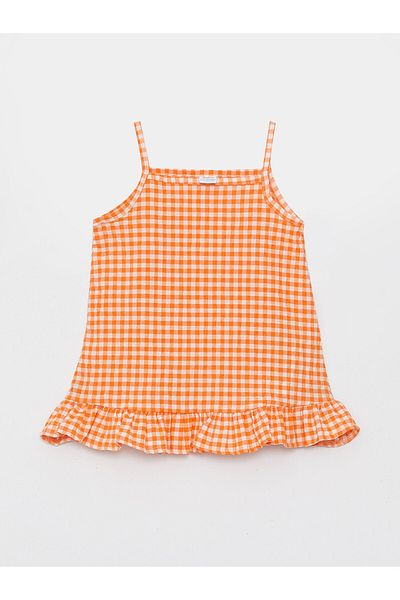 LC Waikiki Square Neck Strap Baby Girl Dress