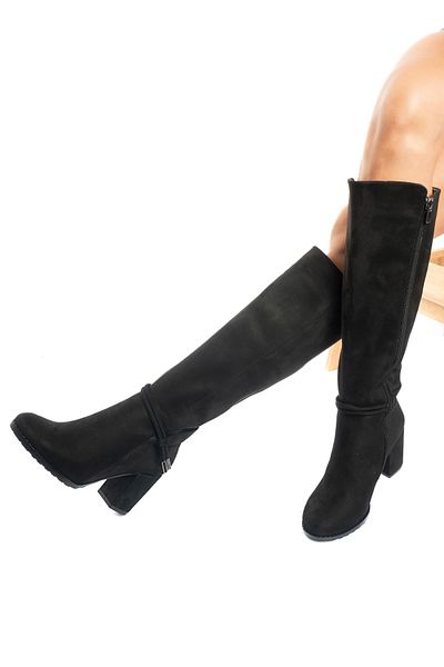 Lio Shoes Cizme lungi de piele intoarsa pentru dama Betty