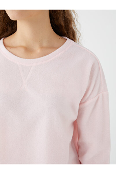 LC Waikiki Dámské pyžamo s dlouhým rukávem a vzorem Crew Neck