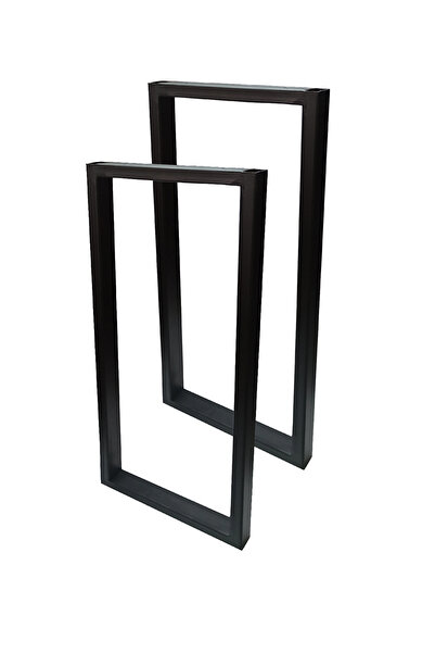 CVTdesign Metal Sehpa Ayakları Bank Orta Sehpa Ayağı 2 Adet Metal Ayak 27x56 cm
