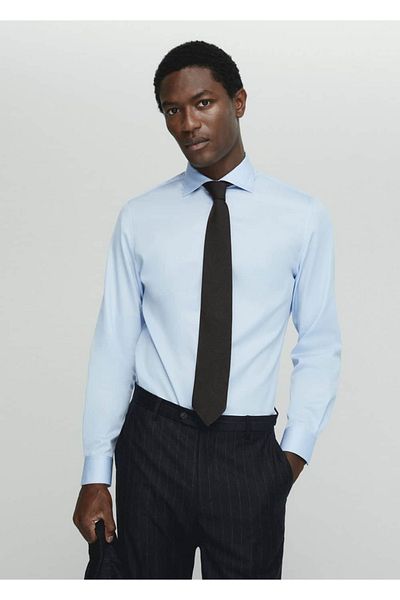 MANGO Man Πουκάμισο Slim Fit 100% Βαμβακερό