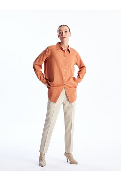 LC Waikiki Langärmliges, einfarbiges Damen-Tunika-Shirt