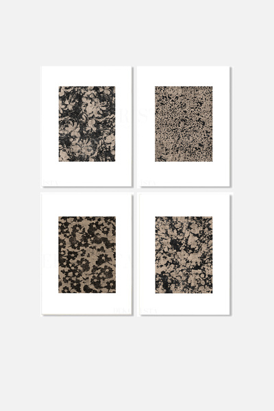 Vintage 4-Piece Poster, Gallery Wall, Artistic Print,Abstract Poster ,4LU1