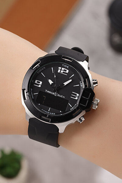 polo55.sport.1855 ساعة يد كلاسيكية بسوار من السيليكون للجنسين