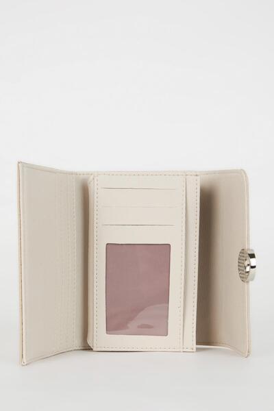 DeFacto Women's Crocodile Patterned Faux Leather Wallet C3318Axns