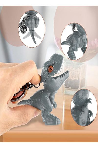 Hyd 1 Piece Dinosaur Keychain Opening and Closing Toy