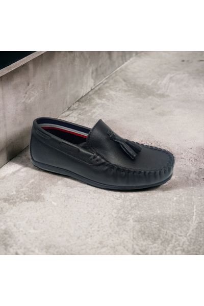 PATİK BEBE pantofi balerini ortopedici din piele naturala pentru baieti negri