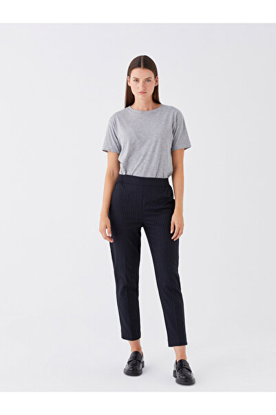 LC Waikiki Striped Women's Trousers - Elastic Waist