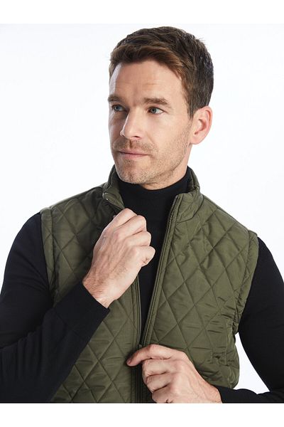 LC Waikiki Ανδρικό γιλέκο Stand Collar Standard Mold