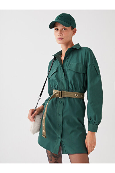 LC Waikiki Μακρυμάνικο ίσιο γυναικείο πουκάμισο