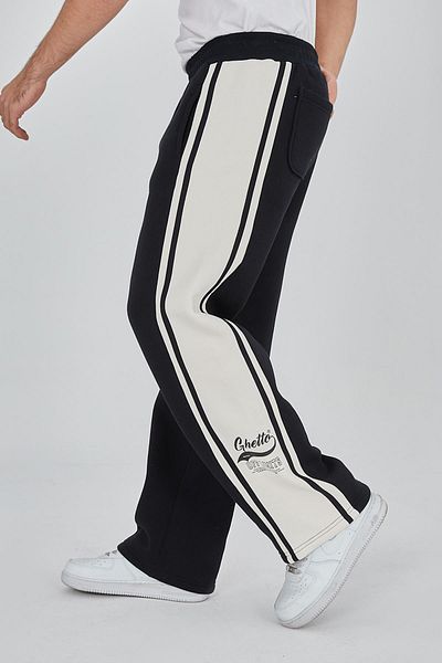 Ghetto off limits Pantaloni de trening unisex bleumarin Groovy Lines
