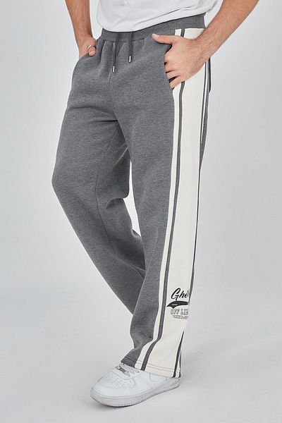 Ghetto off limits Pantaloni de trening Groovy Lines Unisex Antracit Melange