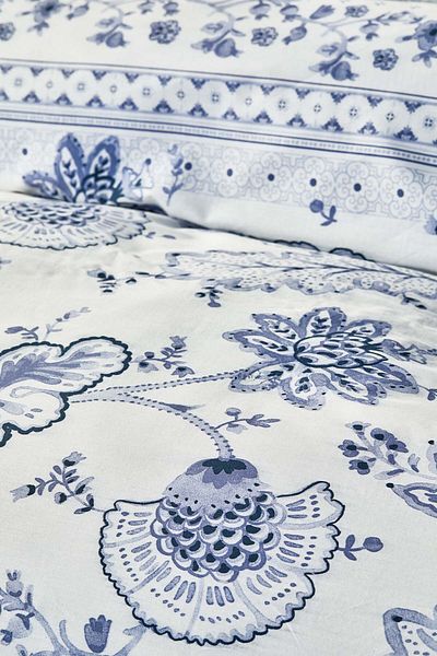 Karaca Home Set cuvertură dublă dublă Amar Blue 100% bumbac