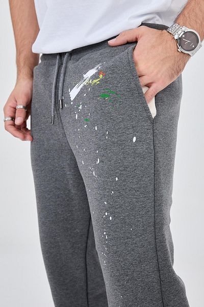 Ghetto off limits Pantaloni de sport unisex antracit Splatter Paint