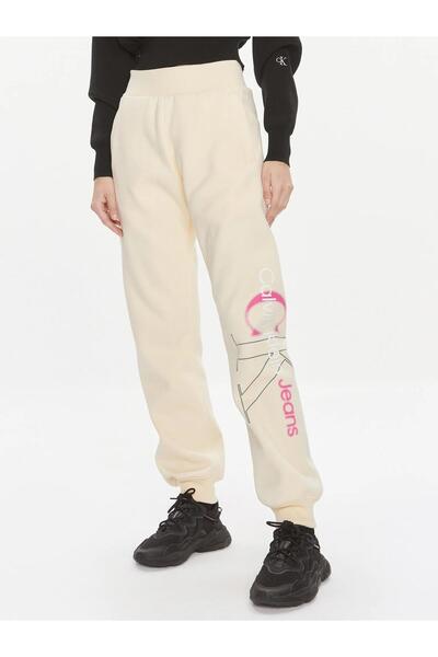 Calvin Klein BOLD MONOLOGO CUFFED PANT Kadın Eşofman Altı