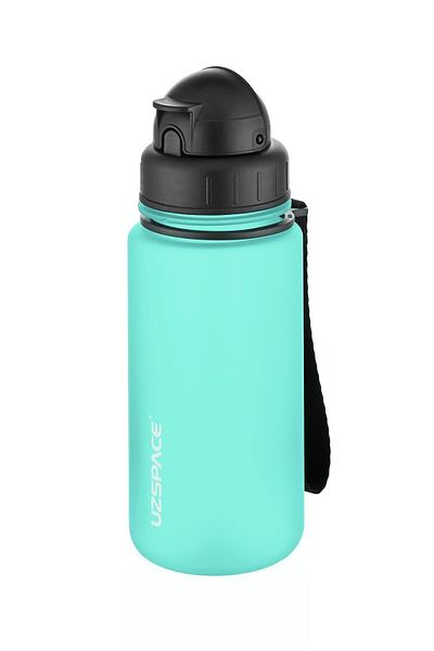 Uzspace 400 ml Tritan Children's Water Bottle with Straw Spindrit Blue