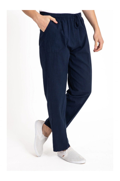 Genel Markalar Unisex M-XXXL beden %100 Natural Hambezi Keten Pantolon