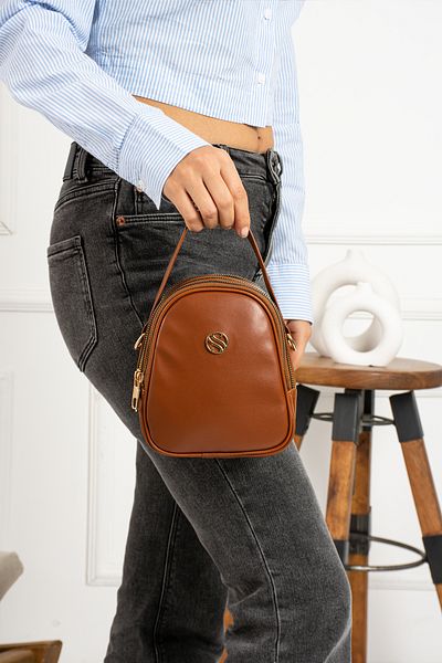 By Hakan Sn-1398 Daily Crossbody Γυναικεία Τσάντα Τσάντα ώμου Messenger Τσάντα χειρός Μικρό μέγεθος TABA