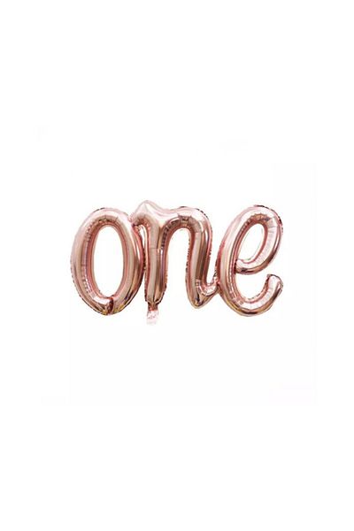Bkmc ONE ROSEGOLD FOIL BALLOON