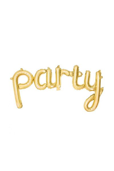 Bkmc Party Gold - Combined Text Foil Balloon