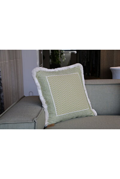 Dizayn Life Meteora Afar Özel Tasarım Nakış İşlemeli Yastık Fırfırlı Kırlent ...