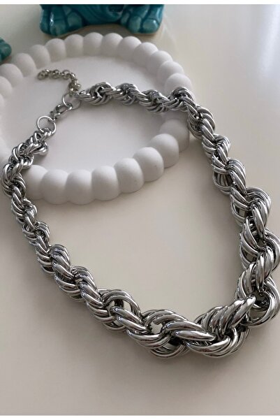 VNS Accessories Vip Thick Twist Necklace