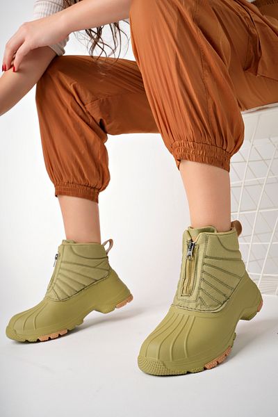Aleza Shoes Γυναικείες μαύρες άνετες μπότες χιονιού με αντιολισθητική σόλα