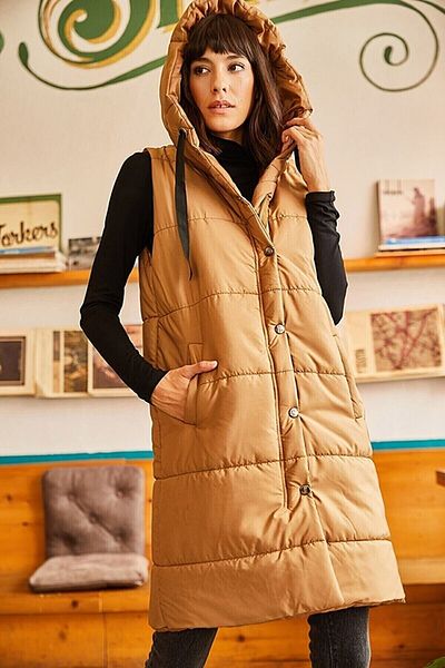 VOLT CLOTHİNG Дамска жилетка с качулка