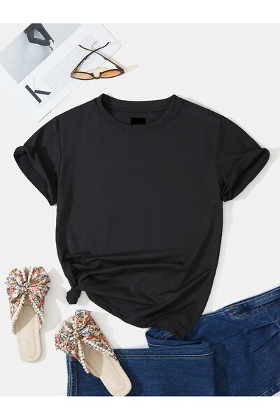 DAXİS Sportwear Company KADIN SIFIR YAKA KISA KOLLU T-SHIRT DAXİS Sportwear Company