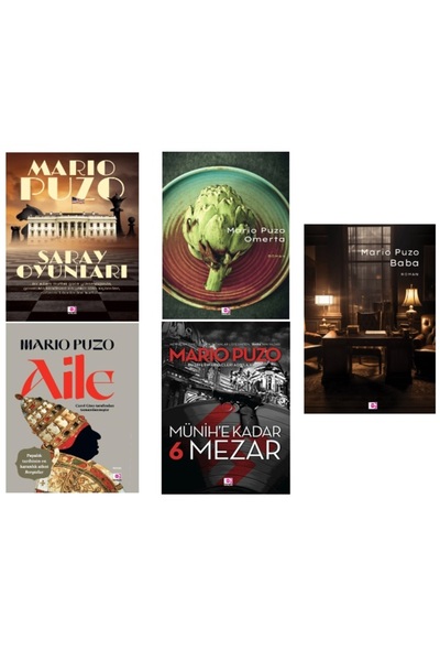E yayınları Baba - Aile - Omerta - Saray Oyunları - Münih’e Kadar 6 Mezar /ORJİNALKİTAP-5 kitap set - Mario Puzo
