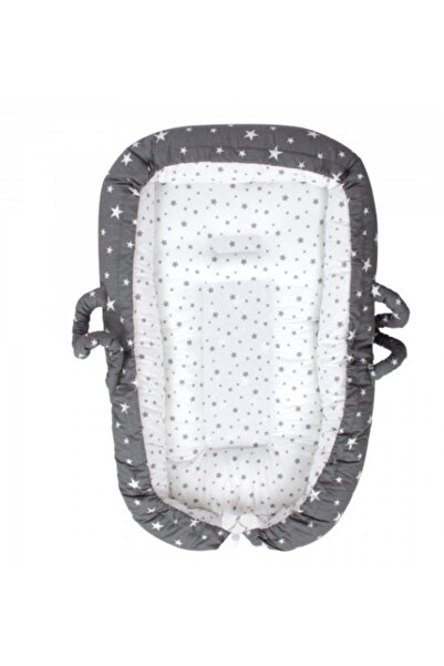 Sevi Bebe 273.77 Anne Yanı Bebek Reflü Yatağı Gri Yıldız