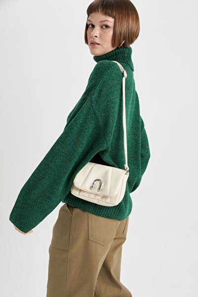 DeFacto Geantă de damă cu cataramă detaliată din piele artificială A7532axns