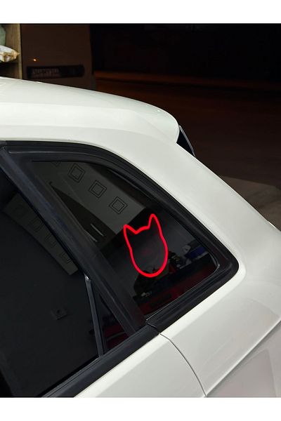 3dbaydesign Neon LED Light Decor for Car CAT (12 Volt Suction Cup RED)