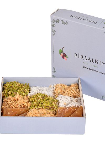 Bİrsalkım Pestİl & Köme Package of 5 Assorted Amulets of Den - 1000 Gr Silver House (with Antipastic, Fluffy, Fluffy, Walnut)