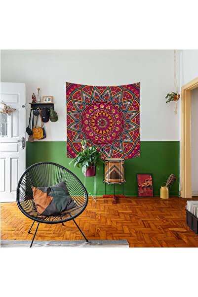 The Lucid Lab Mandala Duvar Örtüsü - 135 Cm X 135 Cm