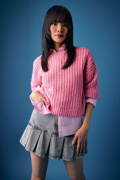Loft pink sweater hot sale