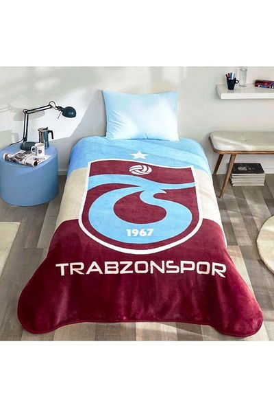 Taç /Trabzonspor Fan Licensed Single Blanket - THREE COLORS