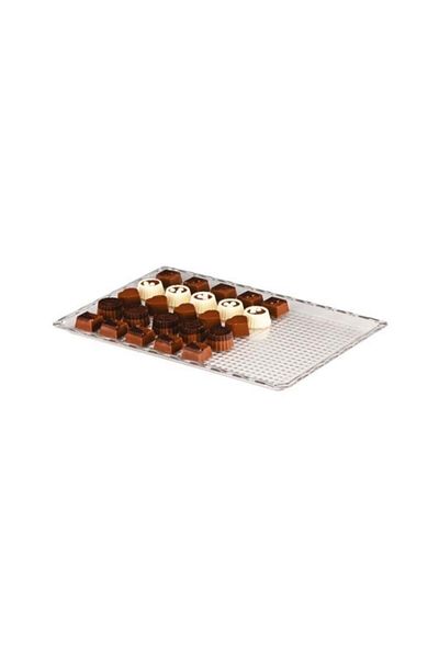 Zicco Zcp-225 Polycarbonate Chocolate Display Tray, 20x30 Cm, Transparent