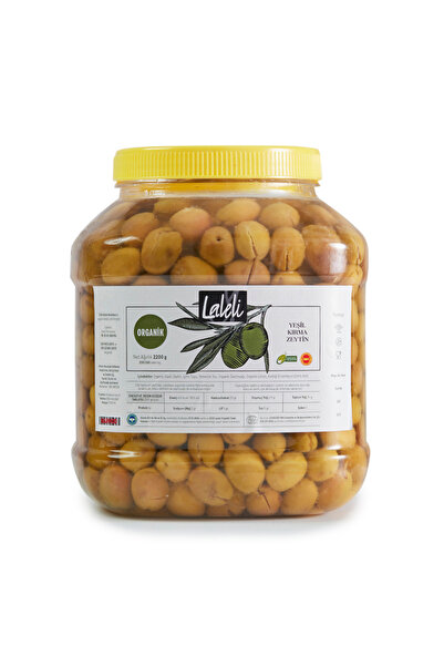 Laleli ORGANİK YEŞİL KIRMA ZEYTİN 2,2KG.