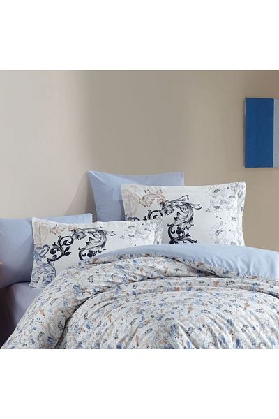 Hobby Fiesta Blue - Poplin Double Duvet Set