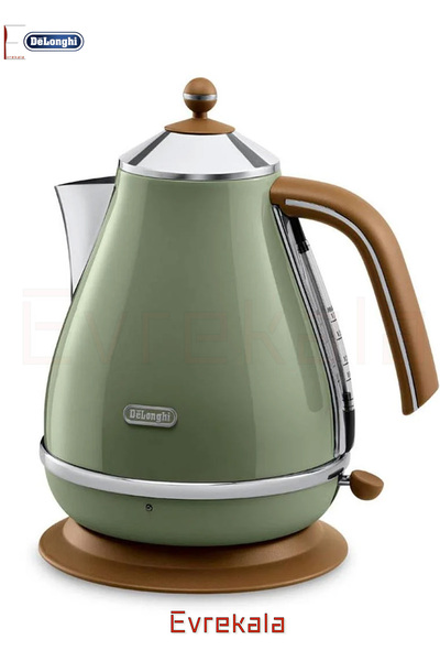 DELONGHİ Evrekala Su Isıtıcı Delonghi Kettle Vintage Green New Series -Yetkil...
