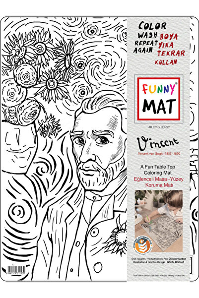 Akademi Çocuk - Funny Mat FUNNY MAT - VINCENT VAN GOGH 30X40cm