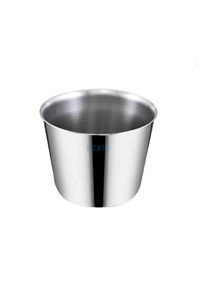 ÖZBİR Özbir Çelik Krem Karamel Kabı 6 Adet, 6.5x5.5 Cm