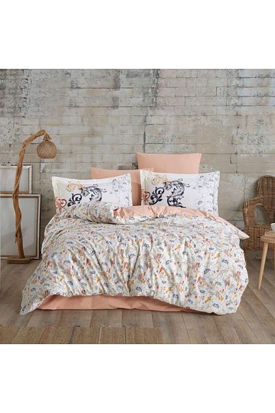 Hobby Fiesta Salmon - Poplin Double Duvet Set