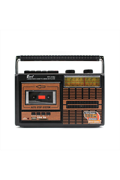 FLAGEN Knstar Fp-319BT Bluetooth Fonksiyonlu USB SD Kart Girişli Retro Nostal...