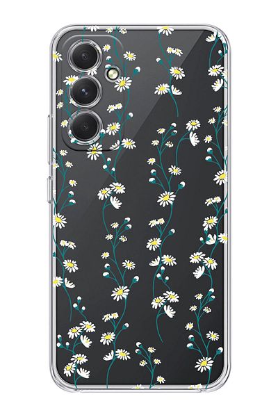shoptocase حافظة هاتف شفافة بنمط ديزي كرمة متوافقة مع هاتف Galaxy A54 5g