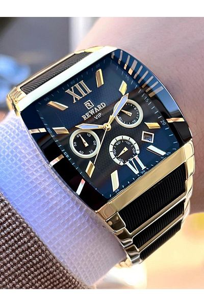 Reward E.A141136 Reward Steel Cord 3 Atm Water Resistant Inner Functions Aftif Men's Wrist Watch