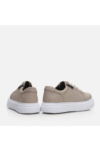 Hotiç Genuine Leather Natural Women's Sports Shoes